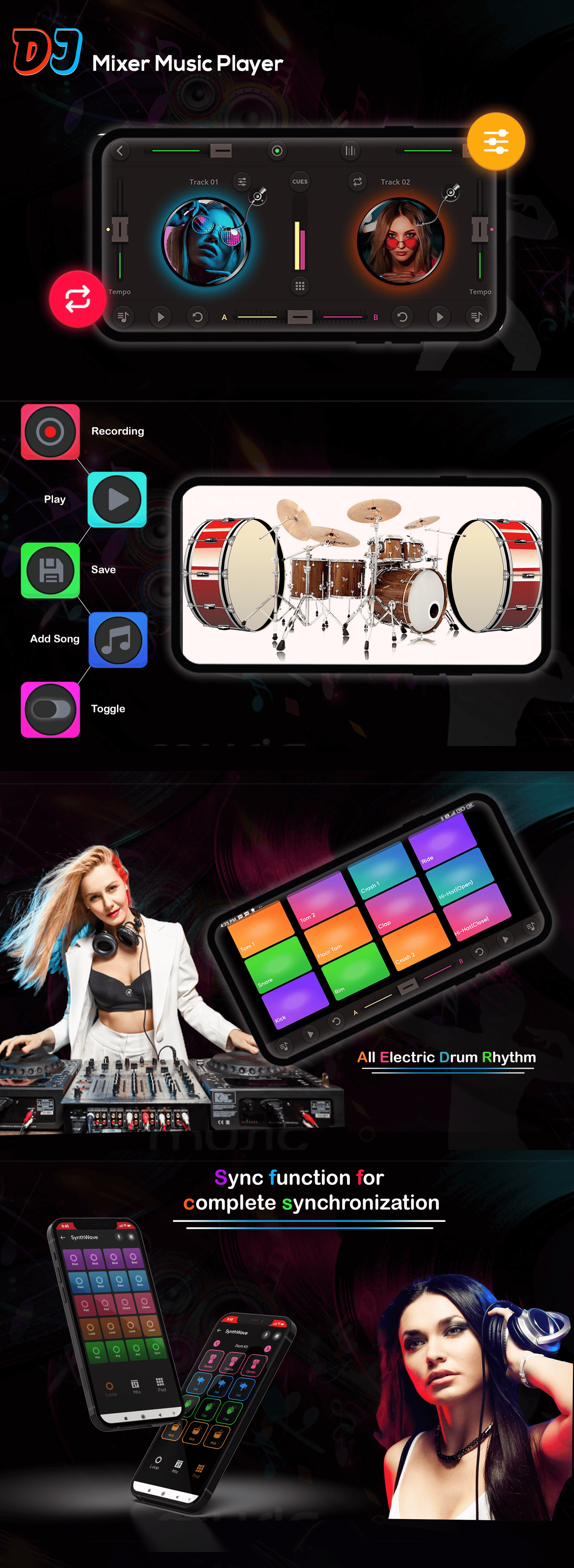 dj mixer app development